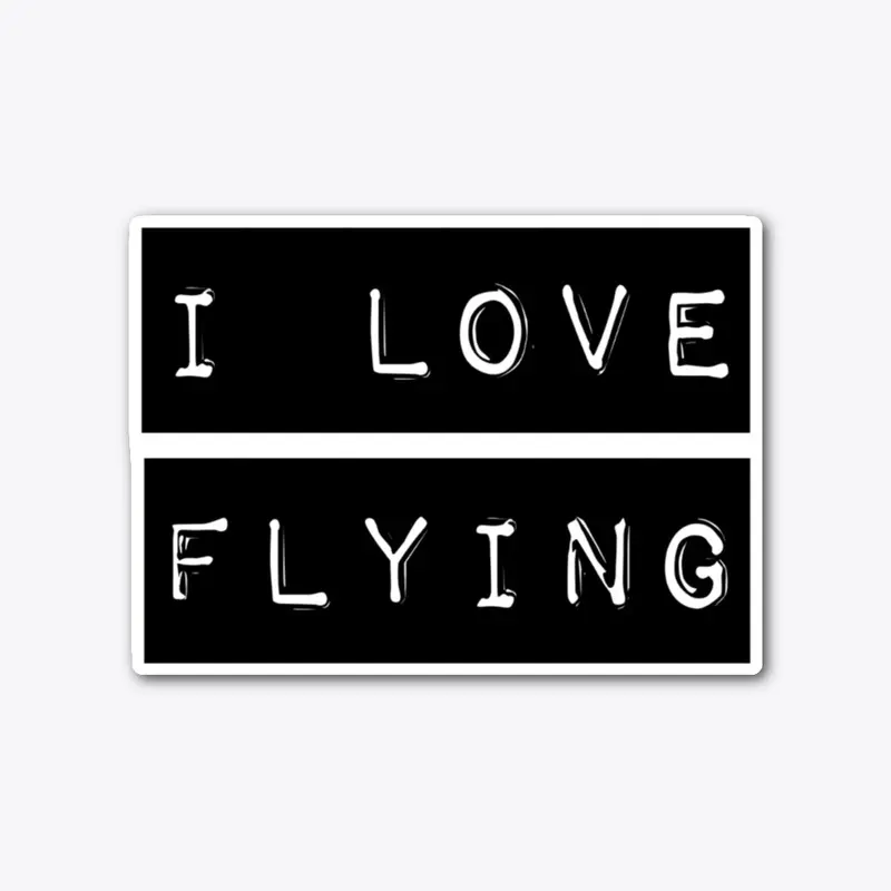 I Love Flying shirt, mug, diecut sticker